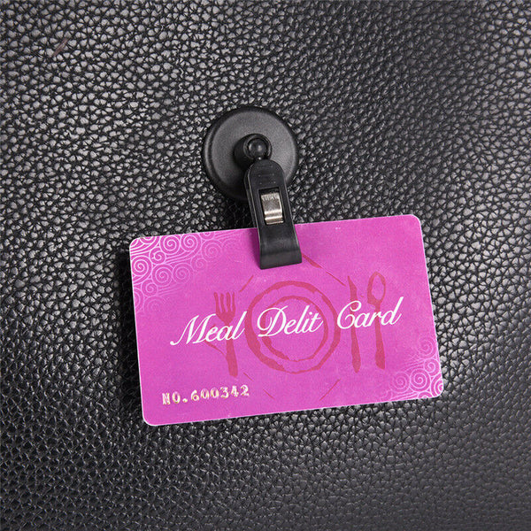 Car Suction Cup Clips Auto Fasteners for Ticket Pen Card Clip Holder MO