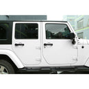 Gloss Black 4 Door Handle+Tailgate Trim Cover for 2007-2018 Jeep Wrangler J