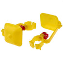 10pcs Poultry Hanging Cup Drinking Fountains Birds Water Bowl Nipple Red A