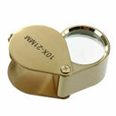 10x Magnifying Magnifier Glass Jewellers Eye Foldable Jewelry Loop Loupe(Go