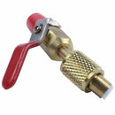 R134a R410a Brass Shut Valve For A/C Charging Hoses HVAC 1/4inch Cooling tu