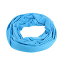 Soft Zipper Pocket Loop Scarf Women Autumn Winter Warm Blue O Ring Scarves