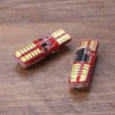 2pcs 5W T10 24LED 3014 SMD Car Width Light Bulbs Waterproof Silicone Light
