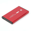 Aluminum 2.5 inch External HDD SSD Box USB SATA3.0 Hard Drive Disk (Red) A