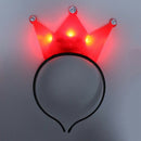 4 pcs LED Blink Diadem Crown Hair Rip Christmas Birthday Party Prince Princ B2I9