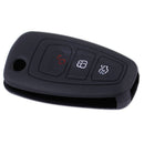 3Button Silicone Remote Flip Key Case Fob Shell fit for Ford Focus Mondeo Fiesta