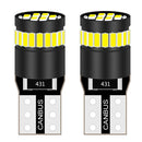 2x CANBUS T10 Wedge12-24V Parker Number Plate LED Bulbs W5W 501 194 168 WHITE