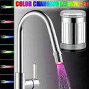 7 Colors LED Water Stream Faucet Light Automatic Changing Spout Shower Sink X8E5