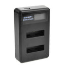 NP-BX1 Battery Dual Slot Charger Fit For Sony RX100 HX90V HX300 HX400V RX1 WX300