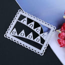 1pc Metal Flags Square Dies Stencil Craft Embossing Cut Die For DIY Card