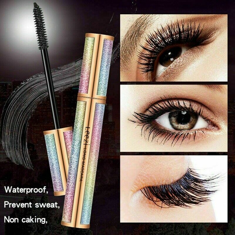 Leezi 4D Eyelash Mascara Extension Makeup Waterproof Eye Lashes Tangle Free C6D3