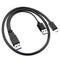 USB 3.0 Male & USB 2.0 Dual Power Data Y To Type-C USB-C Cable for Laptop & L9F8