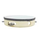 8" Hand Held Tambourine Drum Bell Birch Metal Jingles Percussion Musical