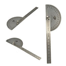 100mm Stainless 0-180 Degree Steel Protractor Angle Finder Arm Rule Measure 3C