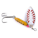 6X Spinner Fishing Lures Jig Shone Metal Sequin Trout Spoon Wobblers Crank VIU