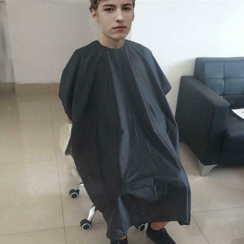 Set of 2 35x55" Hairdressing Cape Black Haircut Gown Reusable for Home