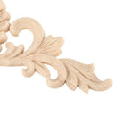 29*8cm Wood Carved Corner Onlay Applique Decor Furniture Craft Unpainted