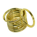 20Pcs Solid Brass Round Edged Keyring Keychain Split Ring Keys Chain Holder