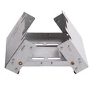 Camping Stove, Stainless Steel Folding Alcohol Stove Alcohol Burner Pocket Stove