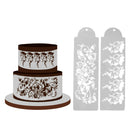 2pcs/Set Plastic Cake Stencil Cake Decoration Sugar Sieve Cake Mold Stencil
