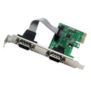 2X(Pci-E to Rs232 Dual Serial Ports Interface Expansion Card Com Adapter fo
