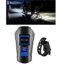 Bicycle Headlight LED Rechargeable Bike Light w/ Horn Ordinary Edition Blue