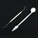 3Pcs Dental Instruments Mouth Mirror Probe Tweezers Tooth Teeth Clean Hygiene
