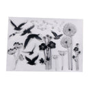 Dandelion and bird Pattern Scrapbooking Decorating Rubber Stamp Clear StampsSPSU