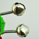3 Pcs Bite Alarm Fishing Rod Pole Twin Ring Bells w Clip Green