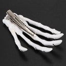 New Fashion Skeleton Hand Bone Hair Clip (White) U5B6