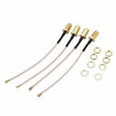 Pack of 4 RF U.FL(IPEX/IPX) Mini PCI to RP-SMA Female Pigtail Antenna Wi-Fi