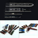 4pcs Leather Craft Clear Acrylic Watch Strap Band Stencil Template C 20-18mm