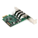 PCI-E to 4-Port USB 3.0 Hub Expansion Card Converter for Desktop Computer
