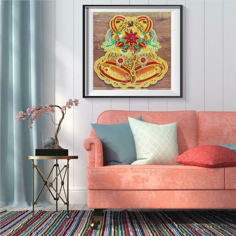 5D DIY Special Shaped Diamond Painting Christmas Bell Embroidery Kit Decor