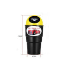 Car Trash Can Car Ashtray Car Trash Can Dust Box Car Accessories Black +Gra E9Y3