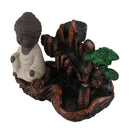 1x Creative Little Monk Smoke Backflow Handicraft Ceramic Decor Incense Bur