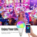 Blueteeth WiFi E27 Smart LED Magic Light Bulb RGB APP Voice Control Wake Up Lamp