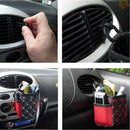 Red Travel Auto Car Air Storage Box Mobile Phone Pocket Bag Organizer Holder  OH