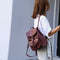 Ladies Backpack Fashion Causal Pu Leather Shoulder Retro Large Backpack Lad S8I5
