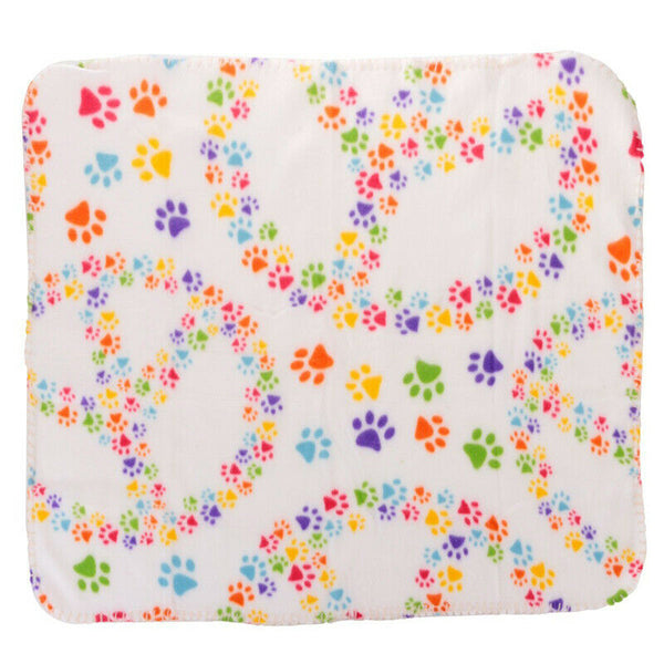 Foot Print Pet Blanket Animal fleece blanket blanket mat Cats and dogs good Z3K7