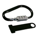 Motorcycle Helmet Combination Code Lock + T-Bar Rubber Anti-theft Black