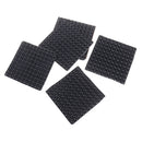 100Pcs Black Self Adhesive Rubber Feet Semicircle Bumpers Door Buffer Pad PipTO