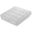 Clear Hard Battery Box Storage Case Holder For 4 AA AAA Rechargeable Batter