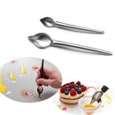 DIY Stainless Steel Chocolate Spoon Pencil Spoons Cake Decorating Baking Pa