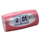Auto  Clock Modern Flap Table Clock  Page Digital Alarm Clock Red