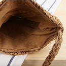 Straw Crossbody Bag Women Weave Shoulder Bag Round Summer Beach Purse and H U1F4