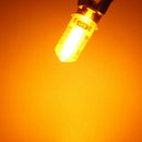 4pcs T10 LED Bulbs Amber Yellow 194 168 W5W Wedge Lamp 3030 8SMD Interior Lights