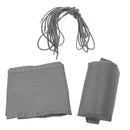 Recliner Tessforest Cloth w/ Headrest Cushion&Laces For Patio Folding Chair