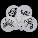 4pcs Animals Cookie Stencil for Cake Decor Sugarcraft Fondant DIY Mold Stenci OZ