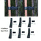 6Pcs Heavy PVC Duty Shrub Tree Ties Straps Adjustable Lock Support Bands Plants